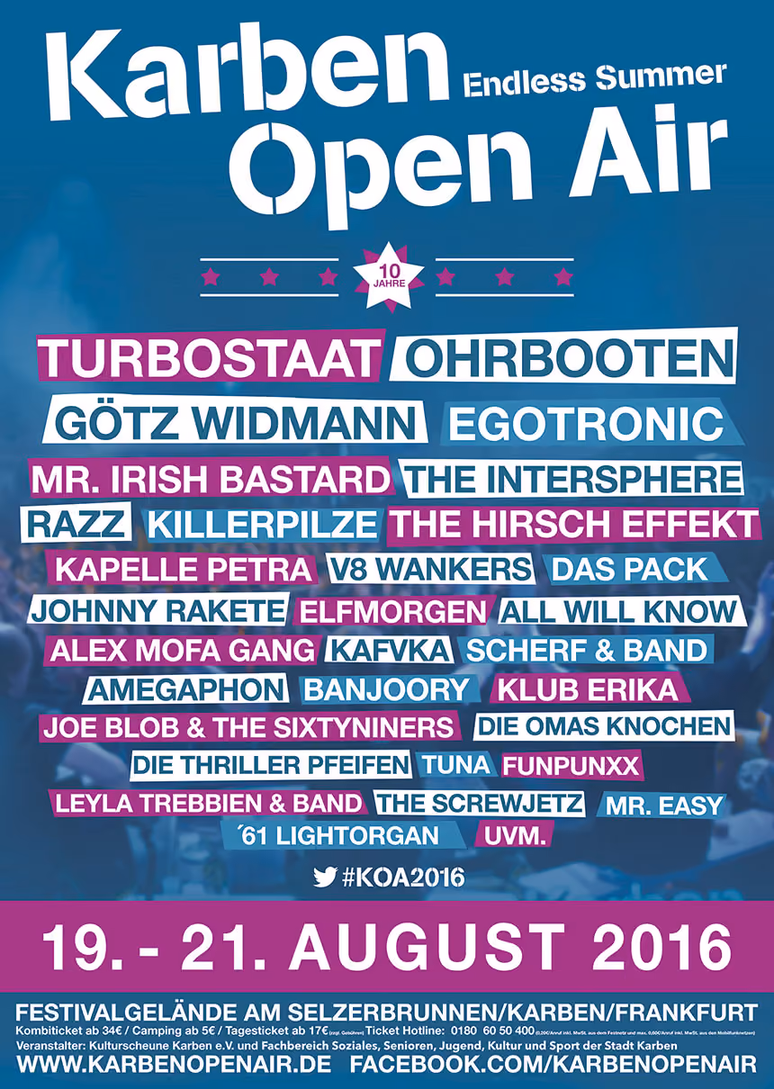 Karben Open Air 2016 Plakat