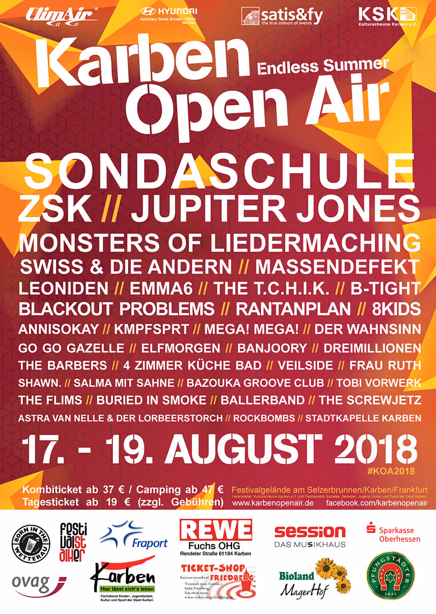 Karben Open Air 2018 Plakat