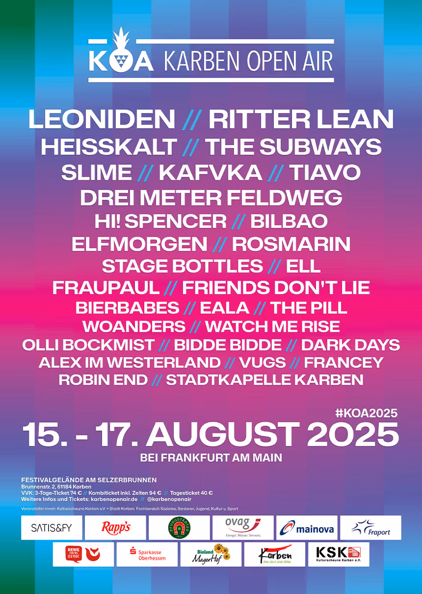 Karben Open Air 2025 Plakat